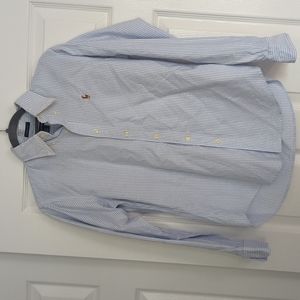 Polo by Ralph Lauren Blue and White striped button down shirt, size 6